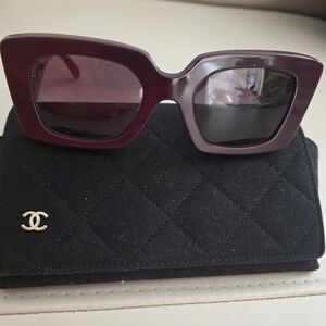 Chanel Purple Sunglasses